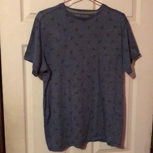 Michael Brandon Blue Flamingo Print T-Shirt Mens Large L